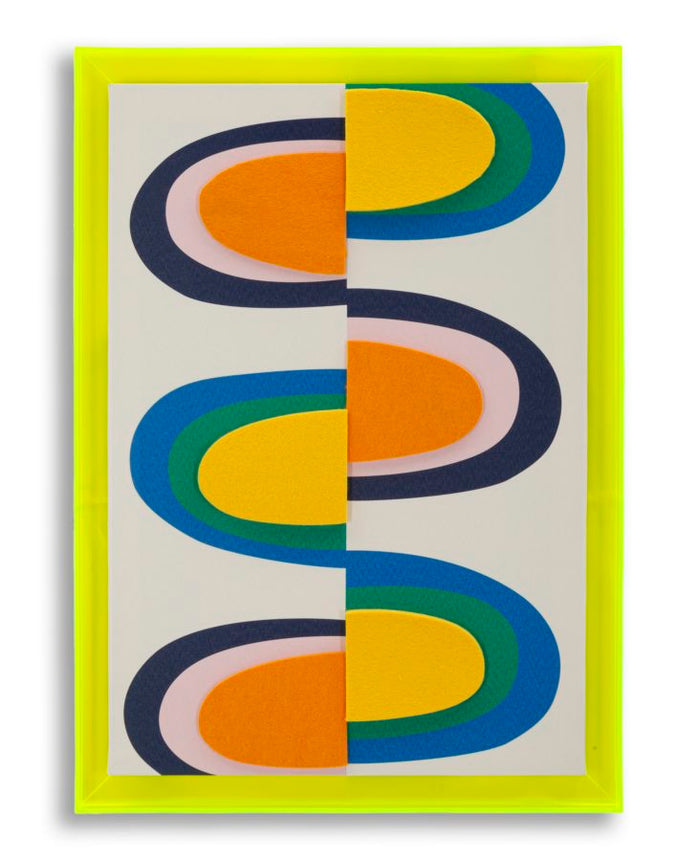 Print op gelakt canvas met acryl frame cm 50x3,3x70