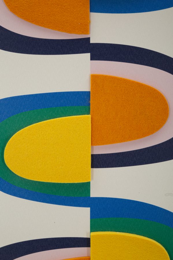 Print op gelakt canvas met acryl frame cm 50x3,3x70