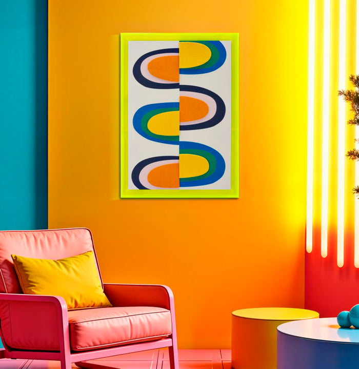 Print op gelakt canvas met acryl frame cm 50x3,3x70