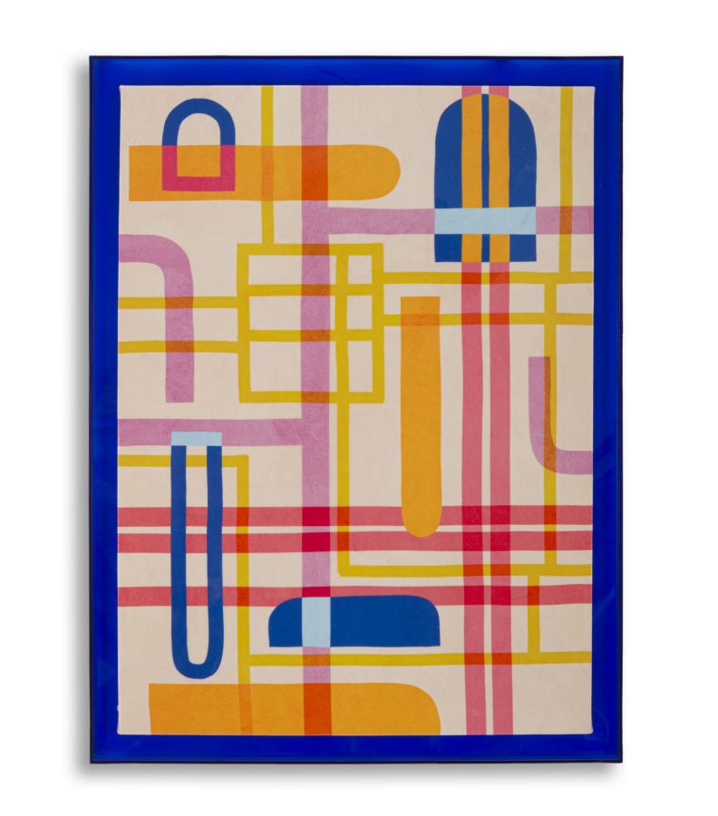 Print op gelakt canvas met acryl frame cm 60x3,3x80