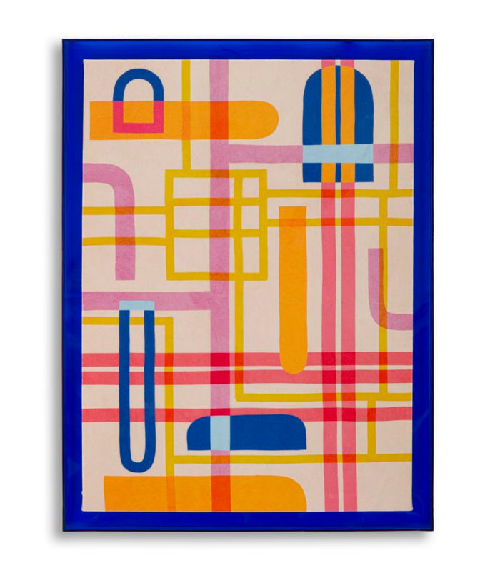 Print op gelakt canvas met acryl frame cm 60x3,3x80