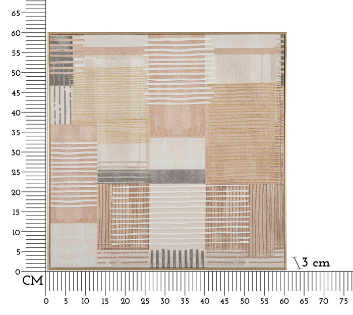 Canvasprint met lijst 60x3x60 cm