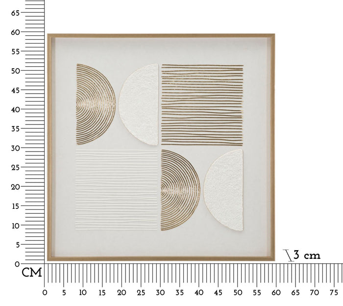 Canvasprint met lijst 60x3x60 cm