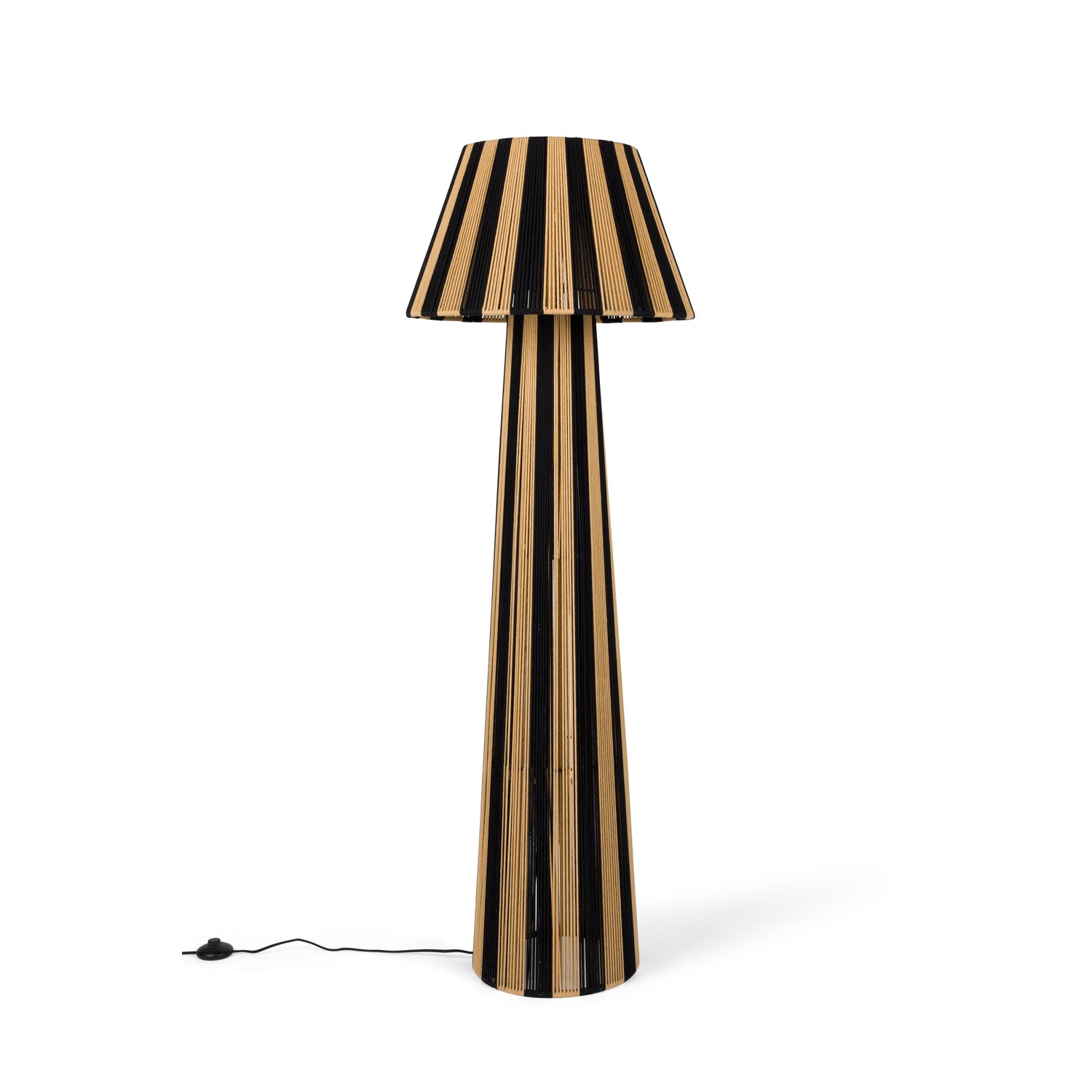 Bold Monkey Stripe it up Vloerlamp - Zwart