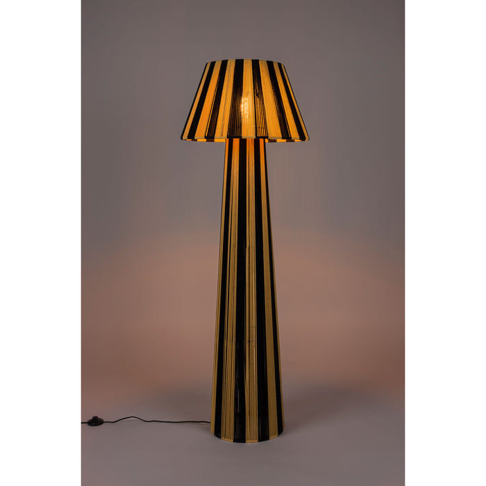 Bold Monkey Stripe it up Vloerlamp - Zwart