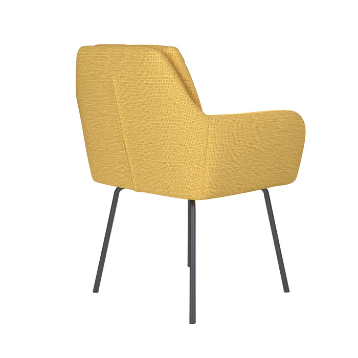 Housecraft Living Pete Eetkamerstoel Metaal Okergeel