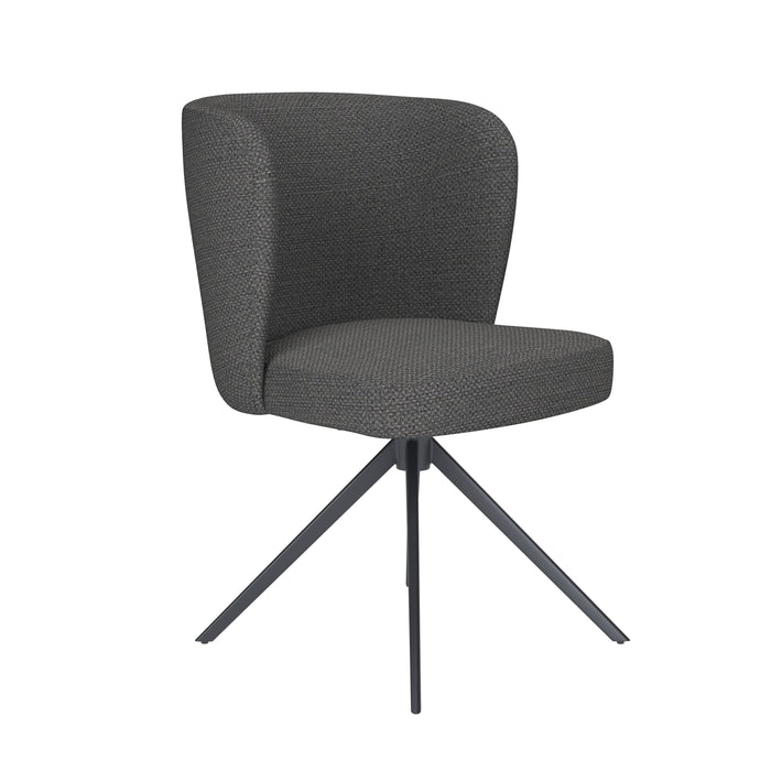 Housecraft Living Stan Eetkamerstoel Draaibaar Metaal Grijs