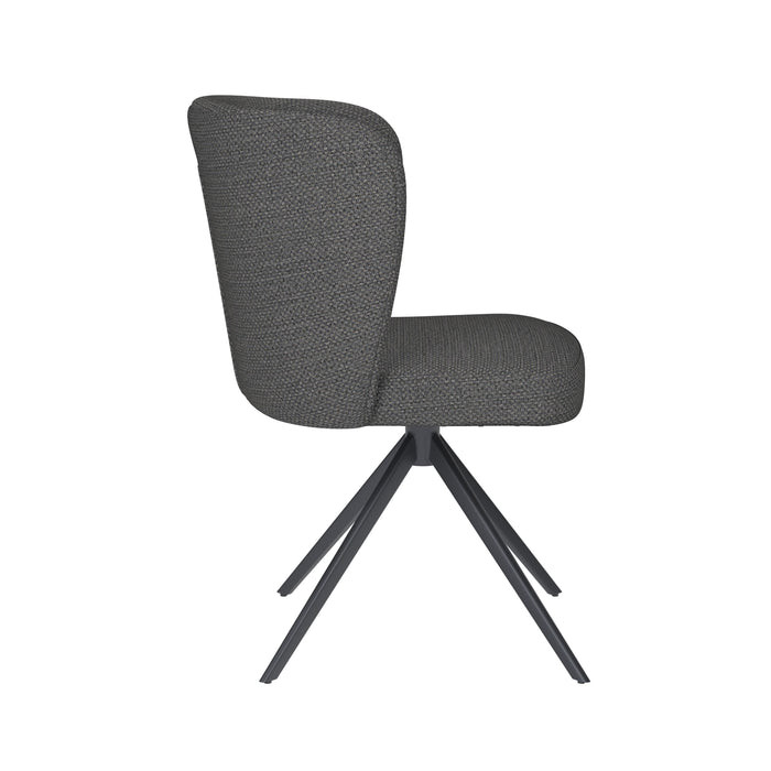 Housecraft Living Stan Eetkamerstoel Draaibaar Metaal Grijs