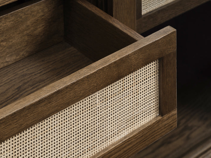 Giga Living - Vitrinekast Barrali Smoked Eiken 160cm