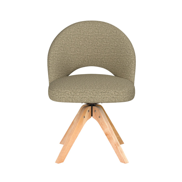 Housecraft Living Mick Eetkamerstoel Draaibaar Hout Pistache groen