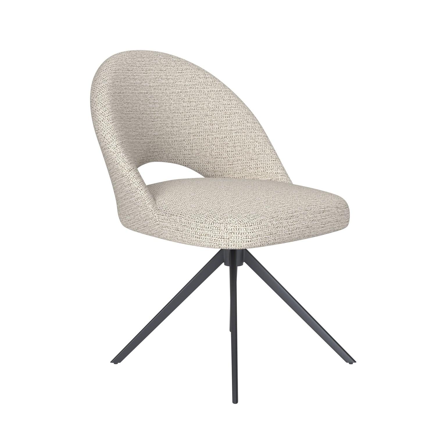 Housecraft Living Mick Eetkamerstoel Draaibaar Metaal Off-White