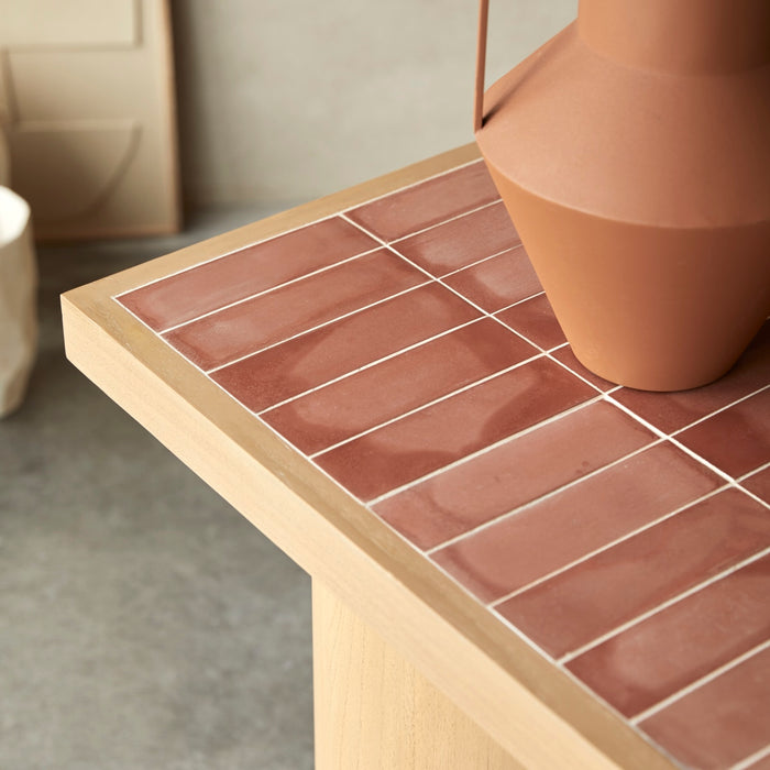 Tikamoon - Consoletafel in mindihout en keramiek 140 Karel