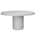 Giga Meubel - Tuintafel Rond 150cm - Beige Eco Composiet - Betonlook - Eden