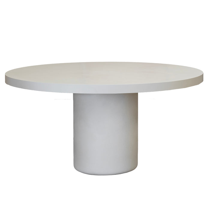 Giga Meubel - Tuintafel Rond 150cm - Beige Eco Composiet - Betonlook - Eden