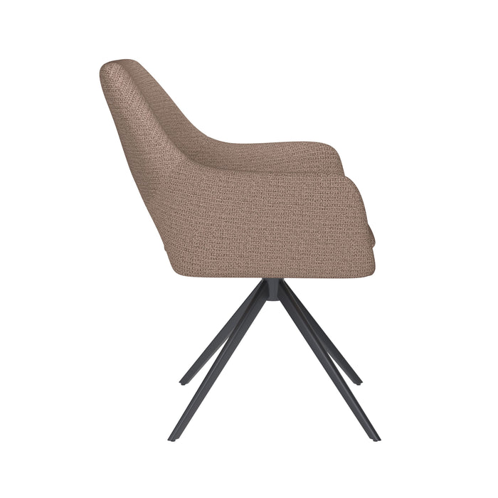 Housecraft Living Mos Eetkamerstoel Draaibaar Metaal Taupe