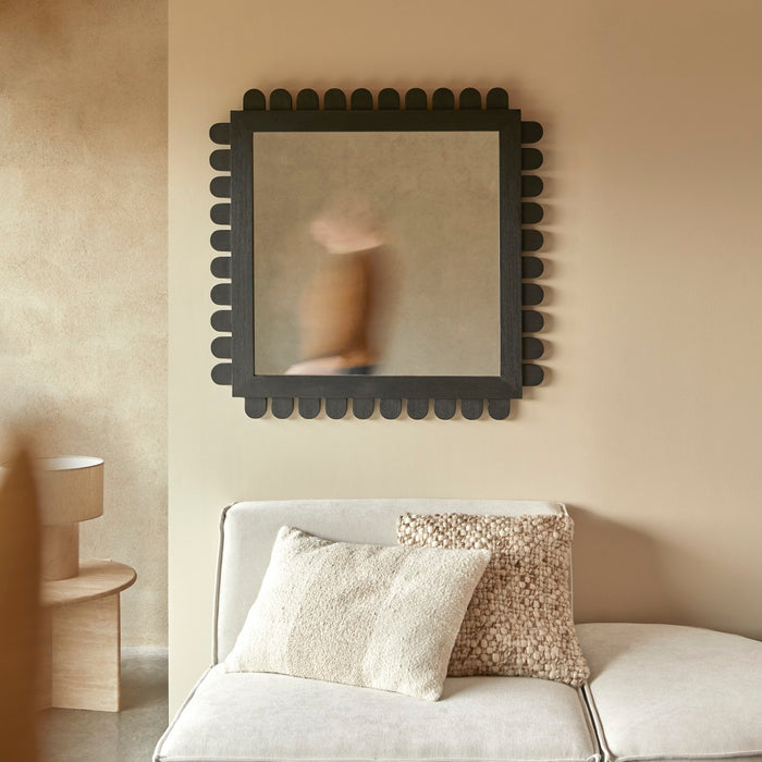 Tikamoon - Spiegel in mindihout 92x92 cm Luca