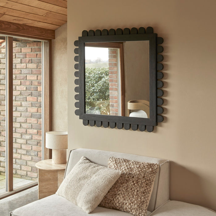 Tikamoon - Spiegel in mindihout 92x92 cm Luca