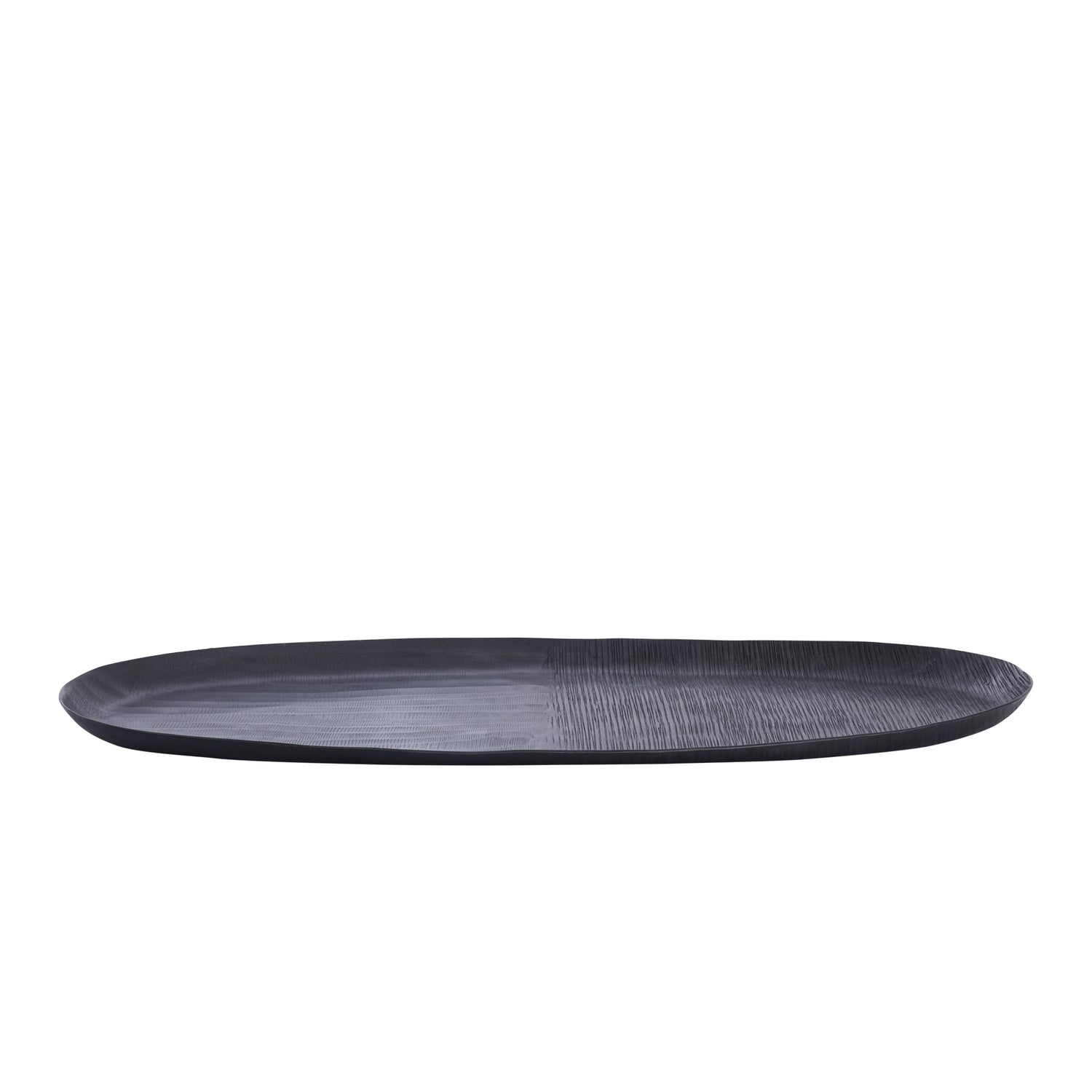 PTMD Jowad Graphite Alu Sheet Bowl Ribbed Oval L