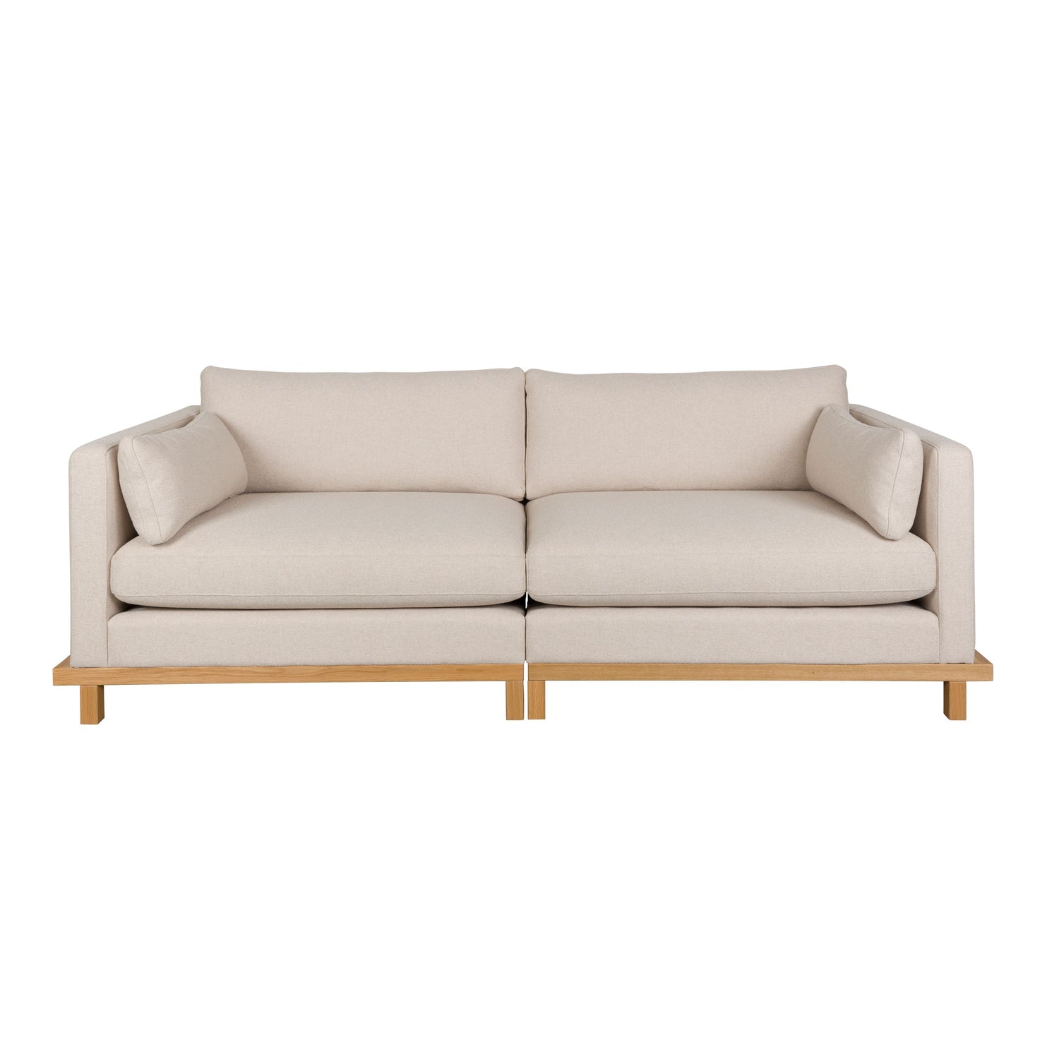 Zuiver Blossom 3-zitsbank Eiken Zand - Crème