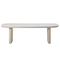 Giga Meubel - Tuintafel Deens Ovaal - Beige Betonlook - 200x100x75cm - Maya