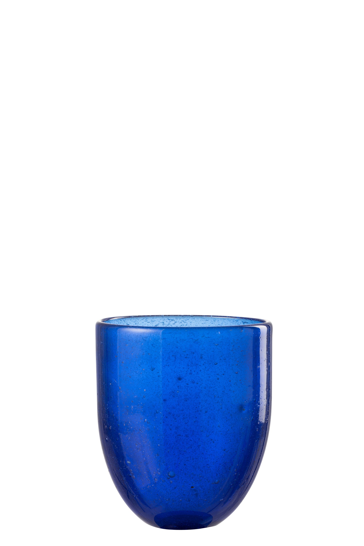 J-Line waterglas Lisboa - glas - blauw - 6 stuks