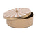 Present Time - Opbergbox Candy Swirl Rond - Soft brown & White