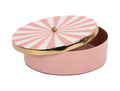 Present Time - Opbergbox Candy Swirl Rond Large - Pink & White