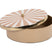 Present Time - Opbergbox Candy Swirl Rond Large - Soft brown & White