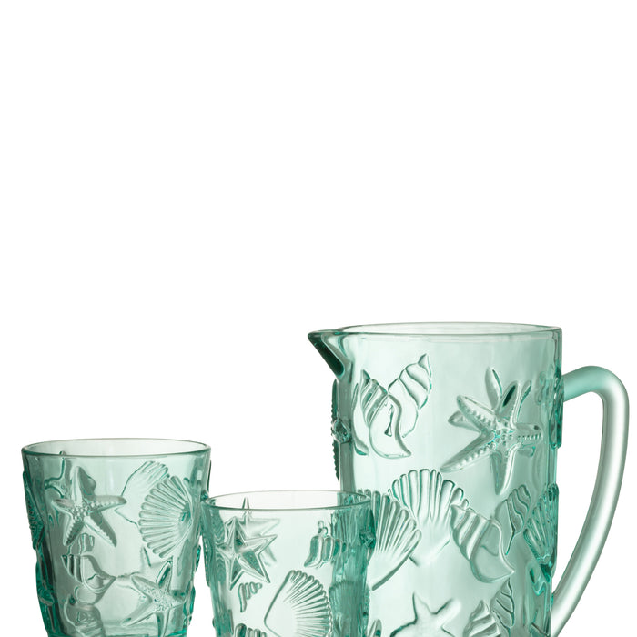 J-Line waterkan Zee - glas - azuur