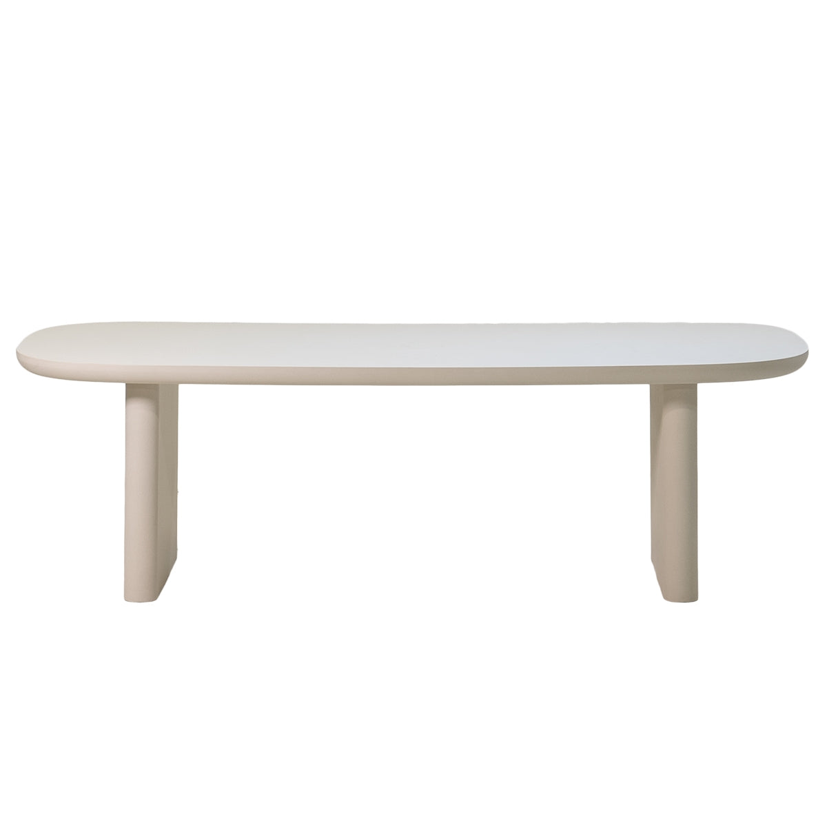 Giga Meubel - Tuintafel Deens Ovaal - Beige Betonlook - 300x100x75cm - Maya