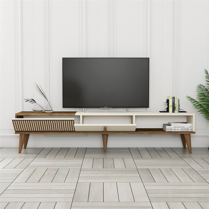 Giga Meubel - Tv-meubel Crème Hout - 180x35x40cm - Milan Alt
