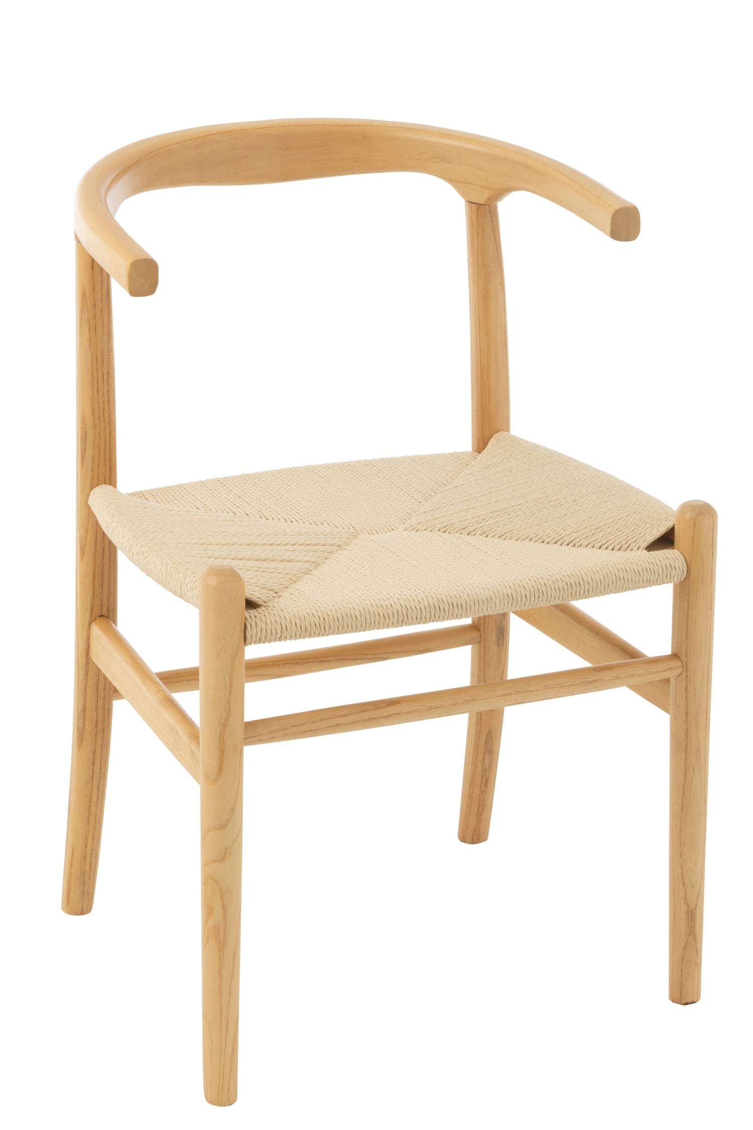 J-Line stoel Toon - beukenhout|touw - naturel