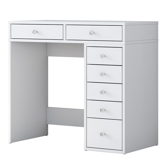 Giga Meubel - Make-Up Tafel - Wit Hout - 90cm - Beyas