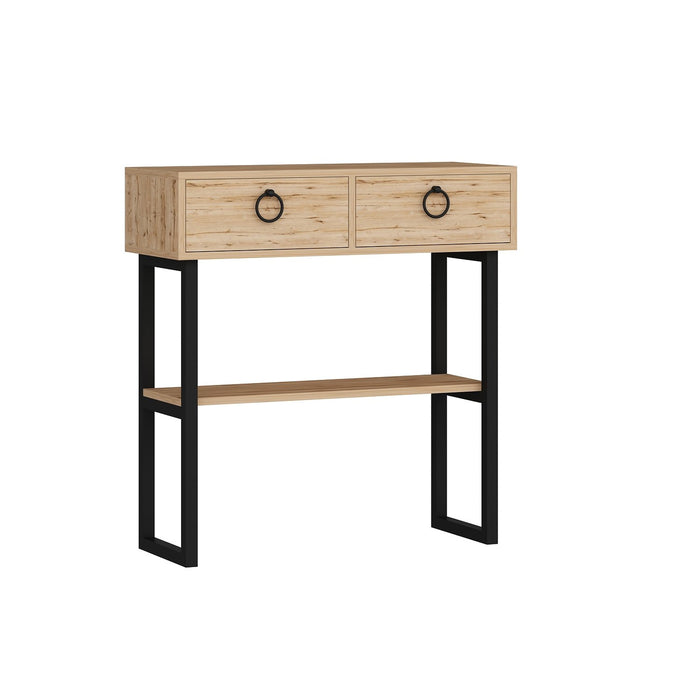 Giga Meubel - Sidetable Naturel Hout - 90x35,3x90cm - Valeri