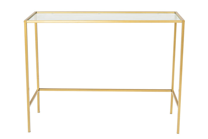 Giga Meubel - Sidetable Goud Metaal - 100x30x80cm - Canvas