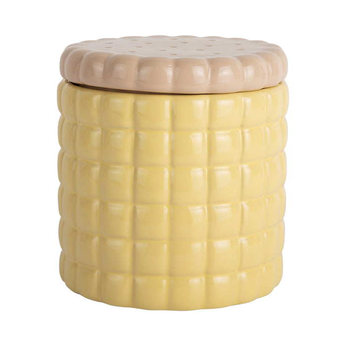 Present Time - Storage Jar Biscuit Box - Zacht geel