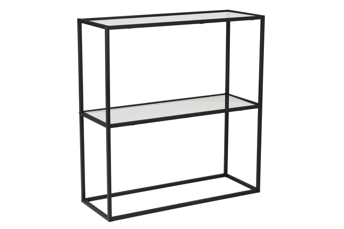 Giga Meubel - Sidetable Zwart Metaal - 80x30x85cm - Berra
