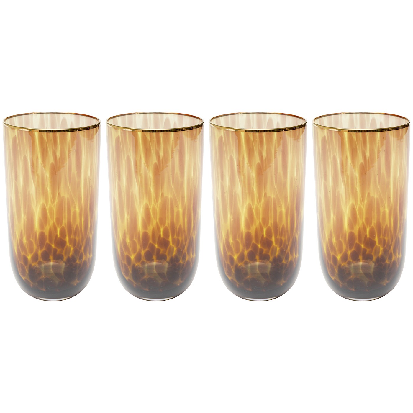 Kare Design Caramel hoog waterglazen - 4st