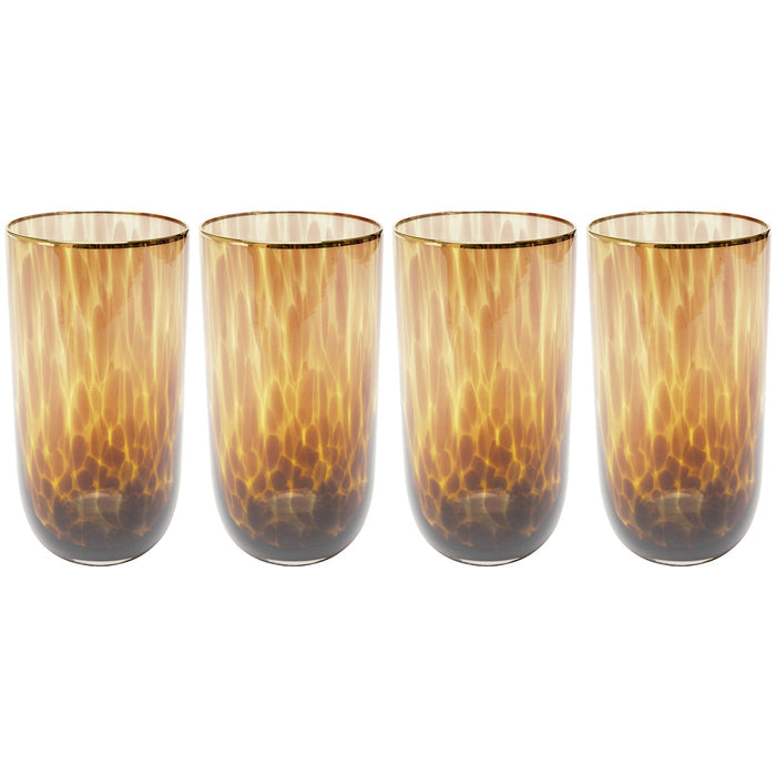 Kare Design Caramel hoog waterglazen - 4st