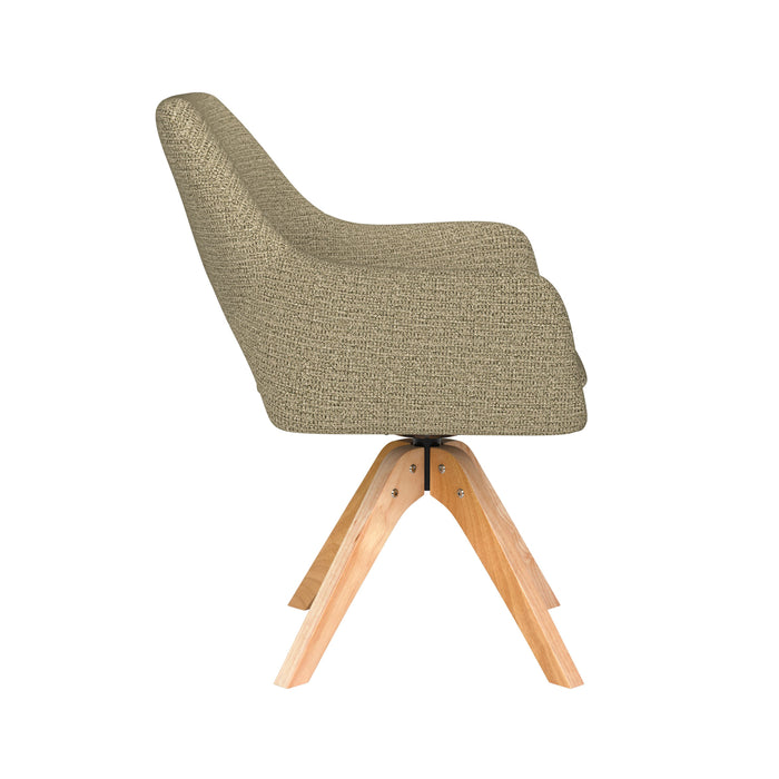 Housecraft Living Mos Eetkamerstoel Draaibaar Hout Pistache groen