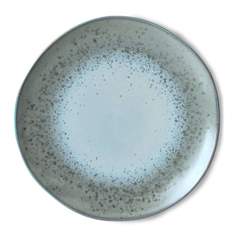 HKliving 70's Ceramics Dinerbord Ø 27,5 cm - Set van 2 - Mineral