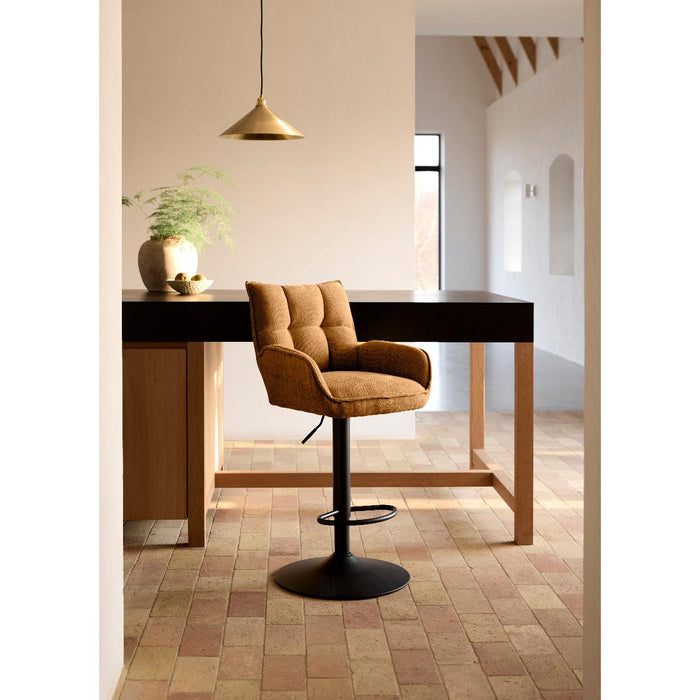 Nordic Home - Janna verstelbare barstoel - roestbruin
