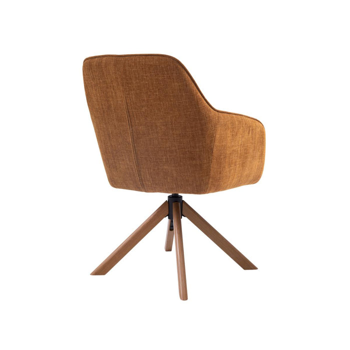 Nordic Home - Ellis armstoel stof - roestbruin