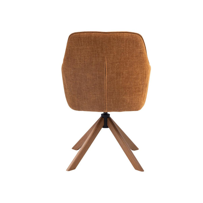 Nordic Home - Ellis armstoel stof - roestbruin