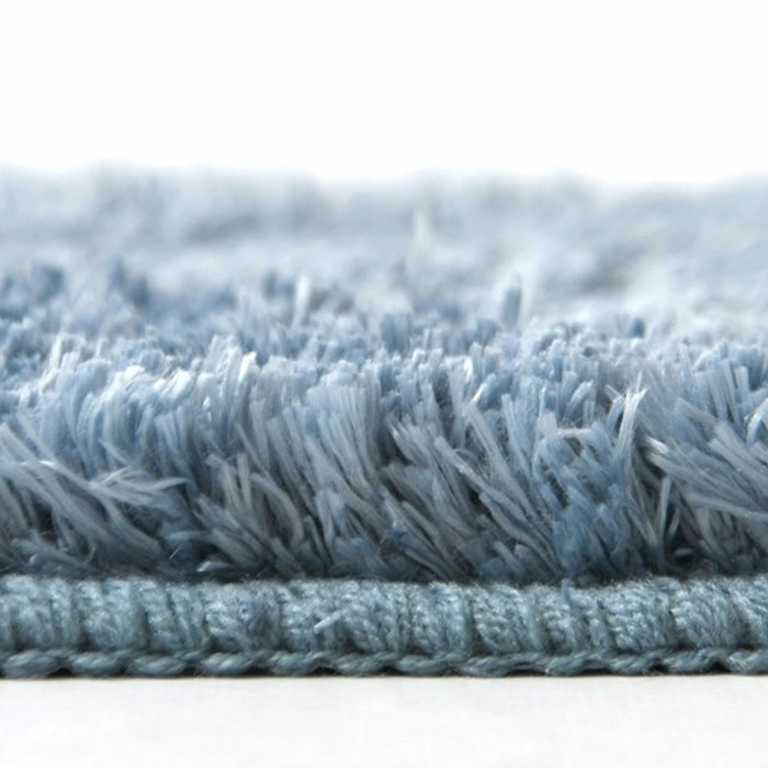 Spirella badkamer vloerkleed|tapijt - hoogpolig - blauw - 40 x 60 cm