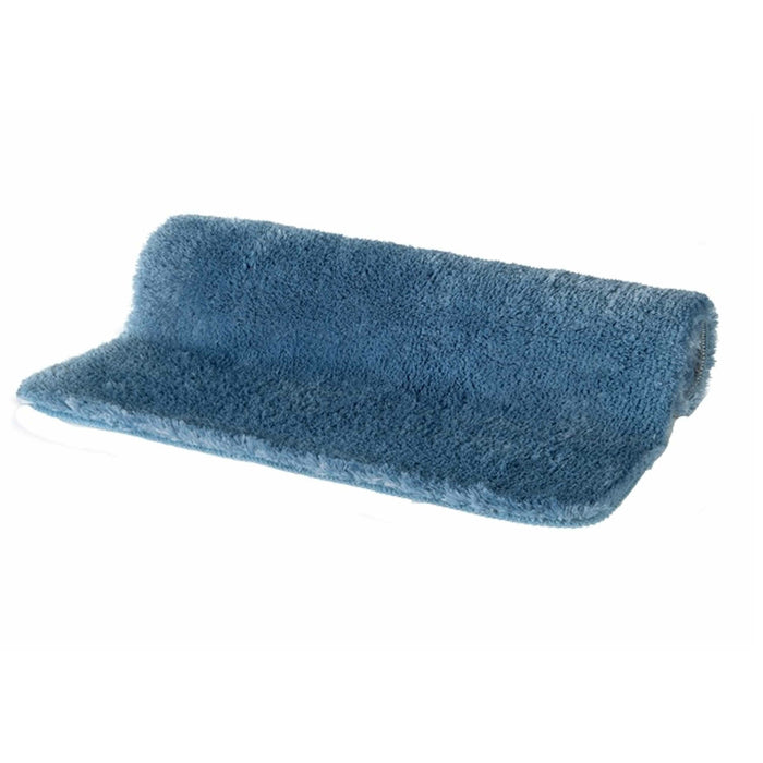 Spirella badkamer vloerkleed|tapijt - hoogpolig - blauw - 40 x 60 cm