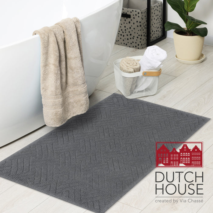 Dutch House Badmat Gaeta - grey 50x80cm