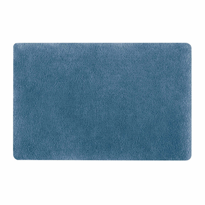 Spirella badkamer vloerkleed|tapijt - hoogpolig - blauw - 50 x 80 cm