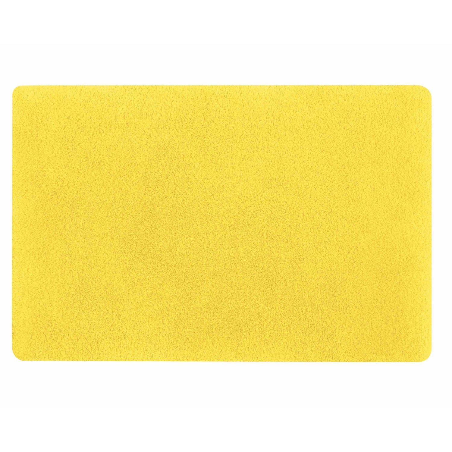 Spirella badkamer vloerkleed|tapijt - hoogpolig - geel - 50 x 80 cm