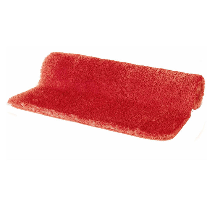 Spirella badkamer vloerkleed|tapijt - hoogpolig - rood - 40 x 60 cm